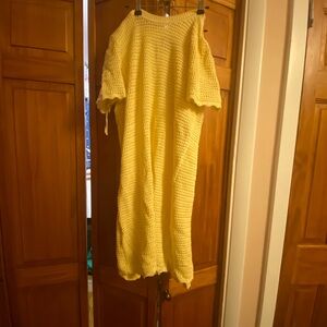 GAP Soft Yellow Long Sleeve Dress